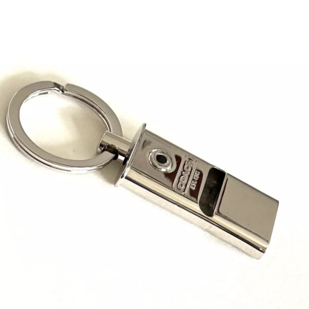 COPY - NWOT Coach Polished Silver Whistle Bagcharm/Keyring - Picture 4 of 5